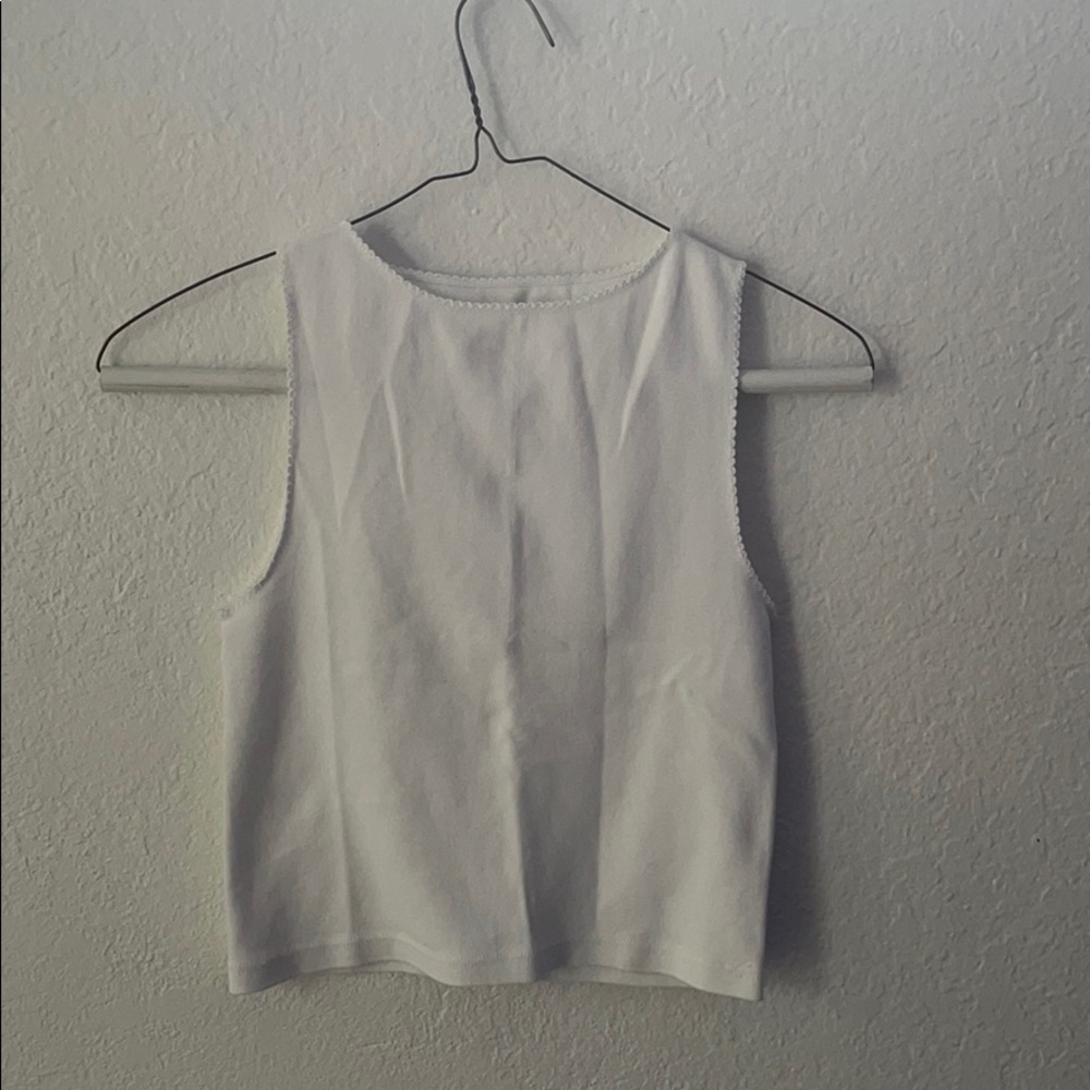 brandy melville white tank top
